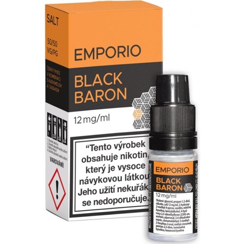 EMPORIO SALT čierne ríbezle s tabákom (Black baron) 10ml