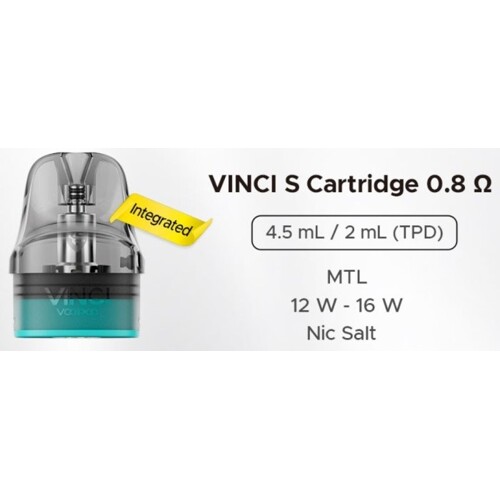 VOOPOO VINCI S cartridge 0,8ohm 2ml
